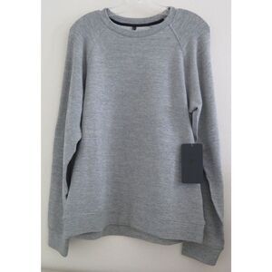 Fabletics Men's Sz S Gray Heather Post Workout Crew Neck Sweatshirt $70